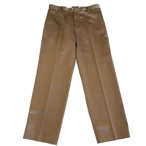 DOCKERS D3 CLASSIC FIT, PLEATED FRONT KHAKIS - DARK KHAKI - SIZE 34 x 32